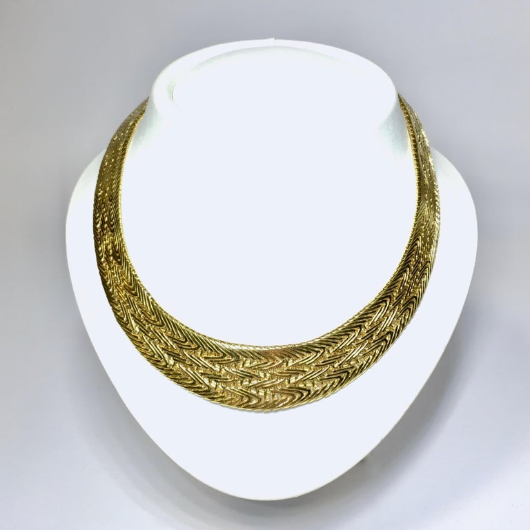 Necklace, Yellow Gold, 18 Carat, Italian Design, 67 Gram
