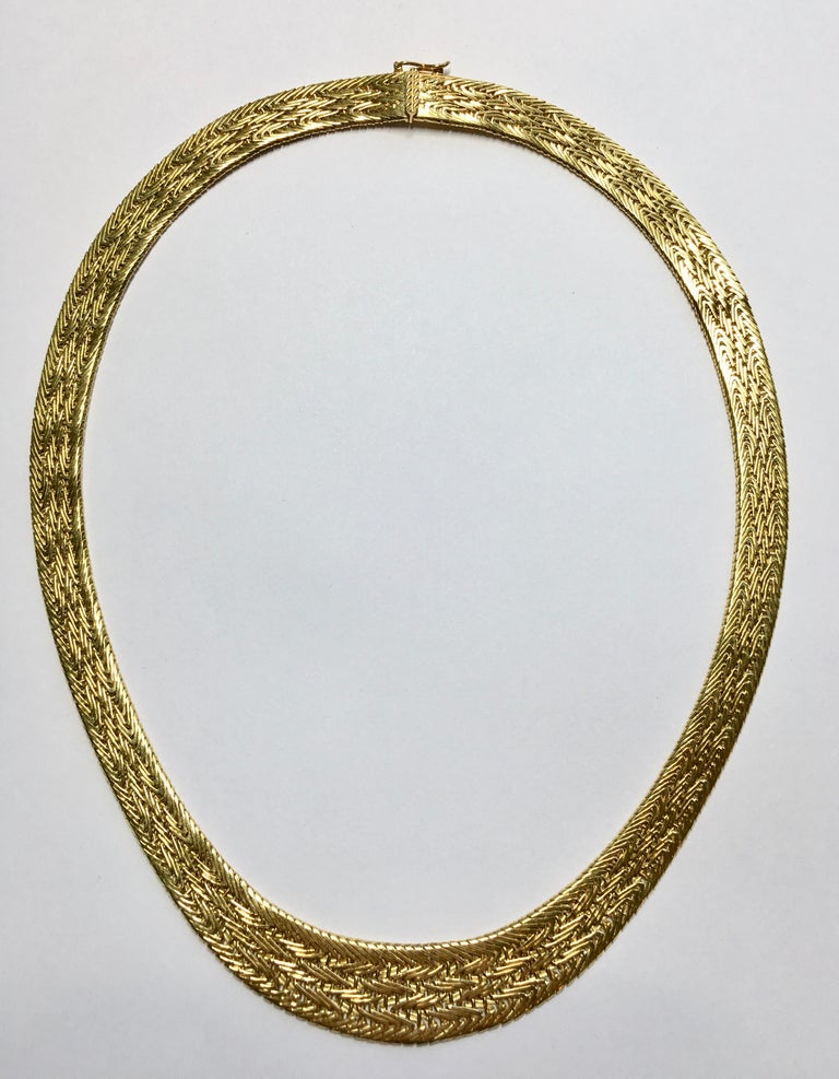 Necklace, Yellow Gold, 18 Carat, Italian Design, 67 Gram