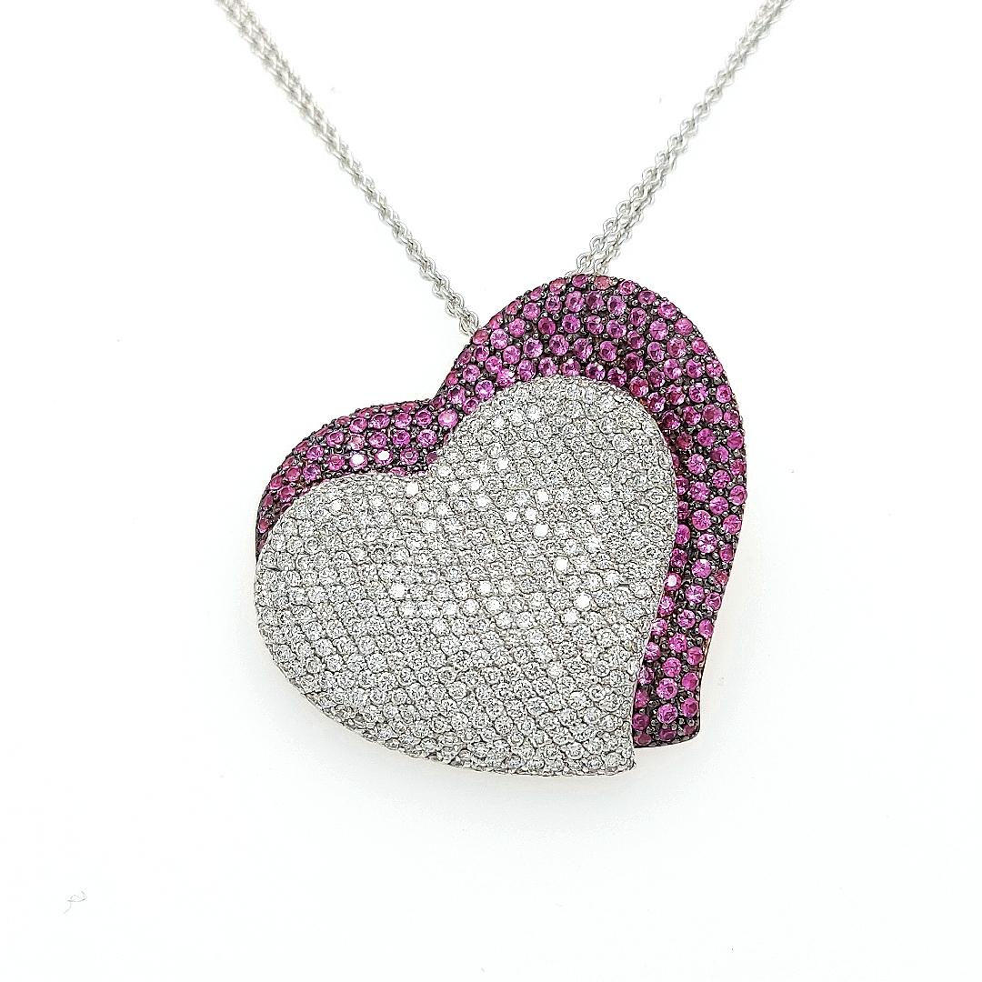 kay jewelers pink heart necklace