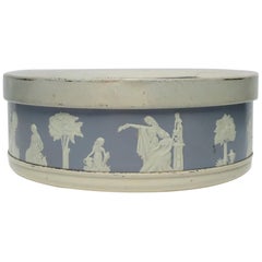 Antique Neoclassical Round Box in the Style of the Wedgwood
