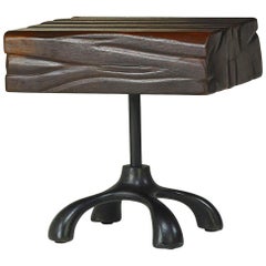 Nectar Chunk Table, Hand Carved Ironwood, Cast Aluminum, Jordan Mozer, USA, 2017