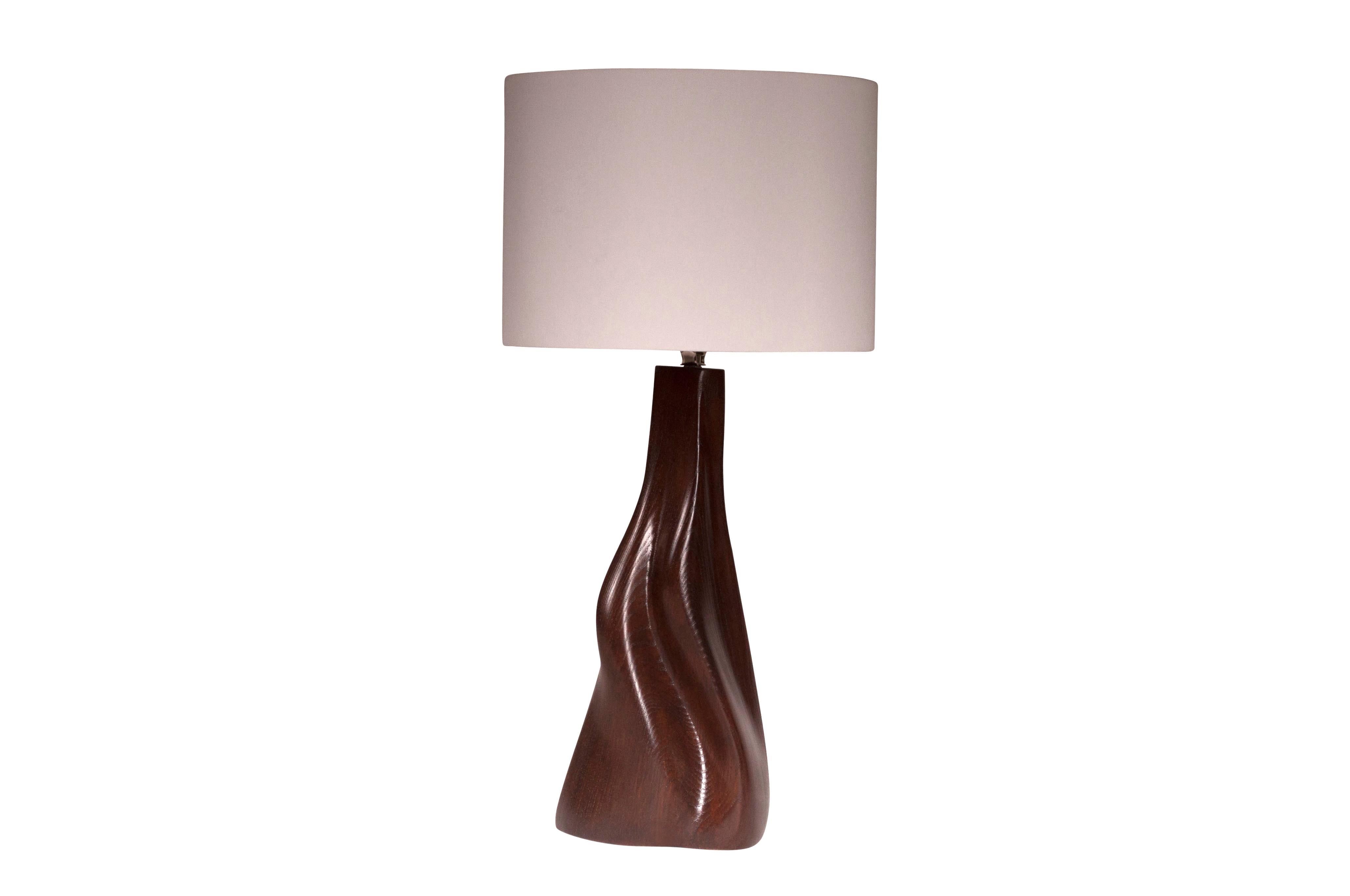 Modern Amorph Nectar Table Lamp, Dark Brown For Sale