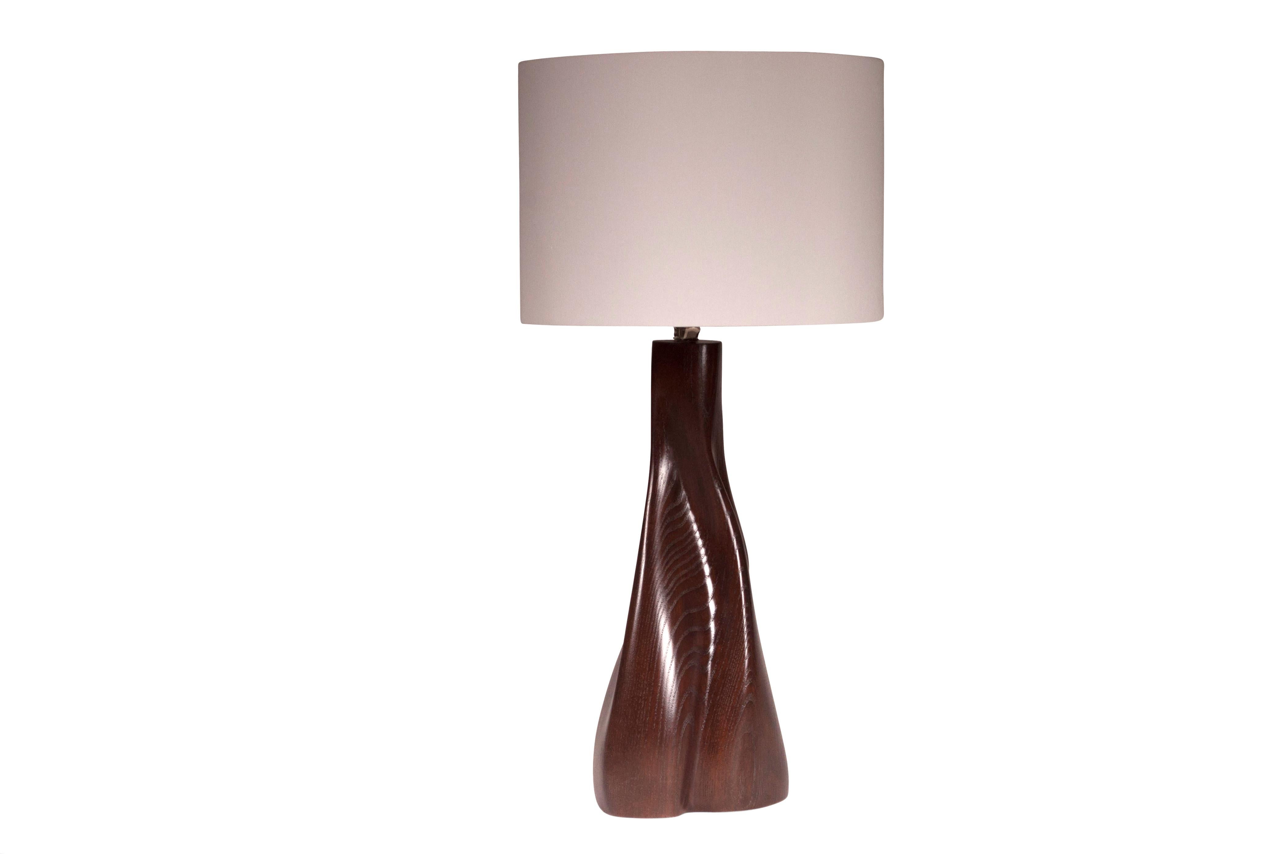 American Amorph Nectar Table Lamp, Dark Brown For Sale