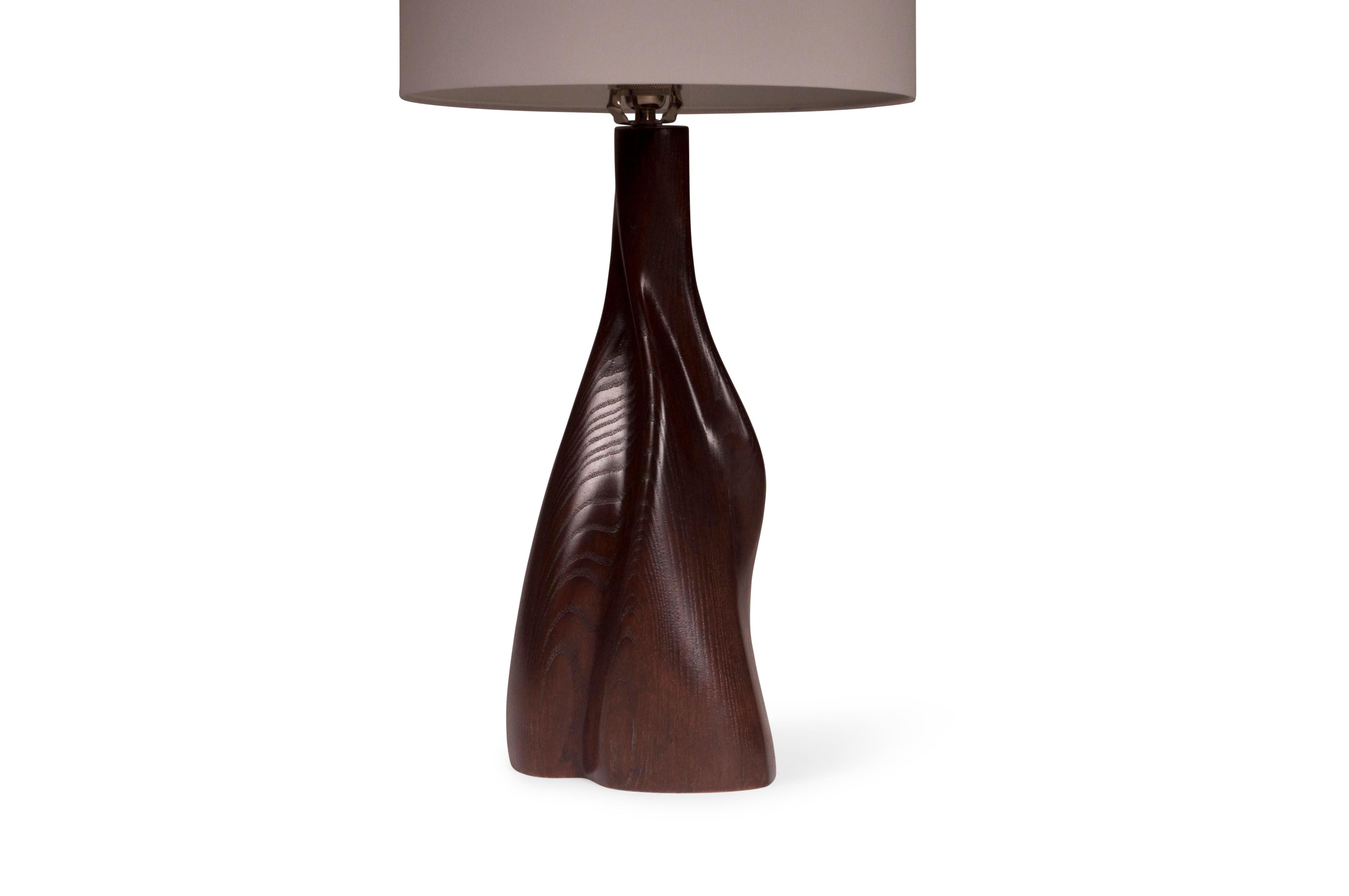 Contemporary Amorph Nectar Table Lamp, Dark Brown For Sale