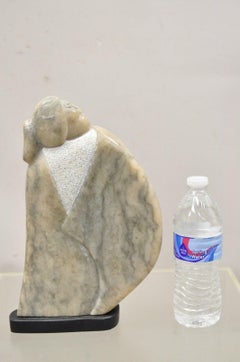 Ned Archuleta Native American Figural Woman Alabaster Sculpture