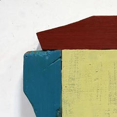 Face #7 – Wandrelief – Farbe auf Holz – Modernes abstraktes Wandrelief – mehrfarbig