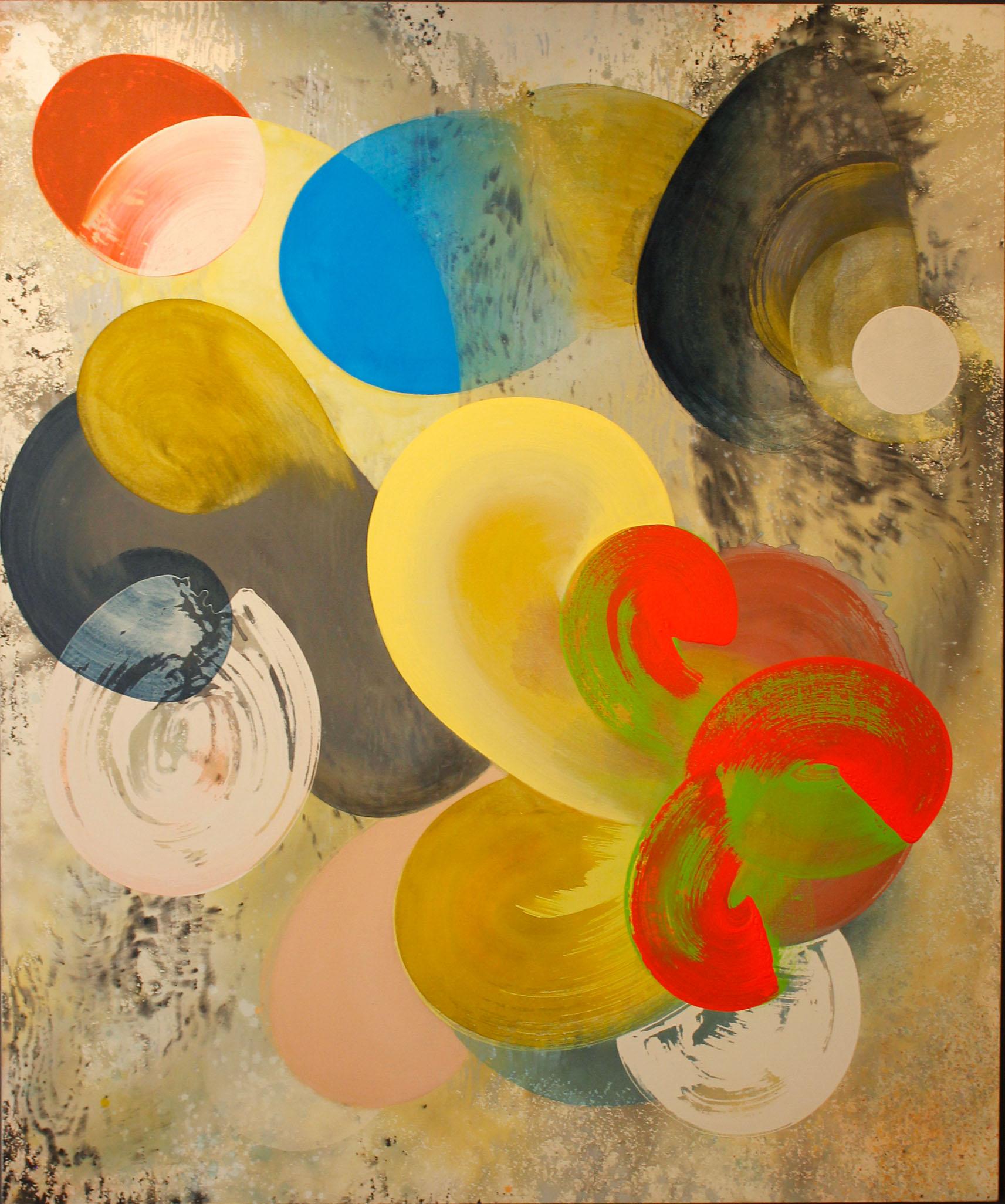 Ned Evans Abstract Painting - Miajades