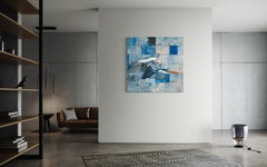 "Common Core, " Abstract Heron Painting