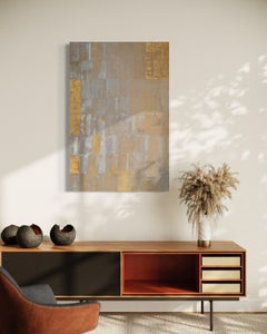 "El despertar de Fausto", pintura al óleo abstracta contemporánea