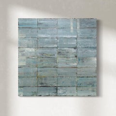 "First Glance" Abstract Geometric Oil Painting