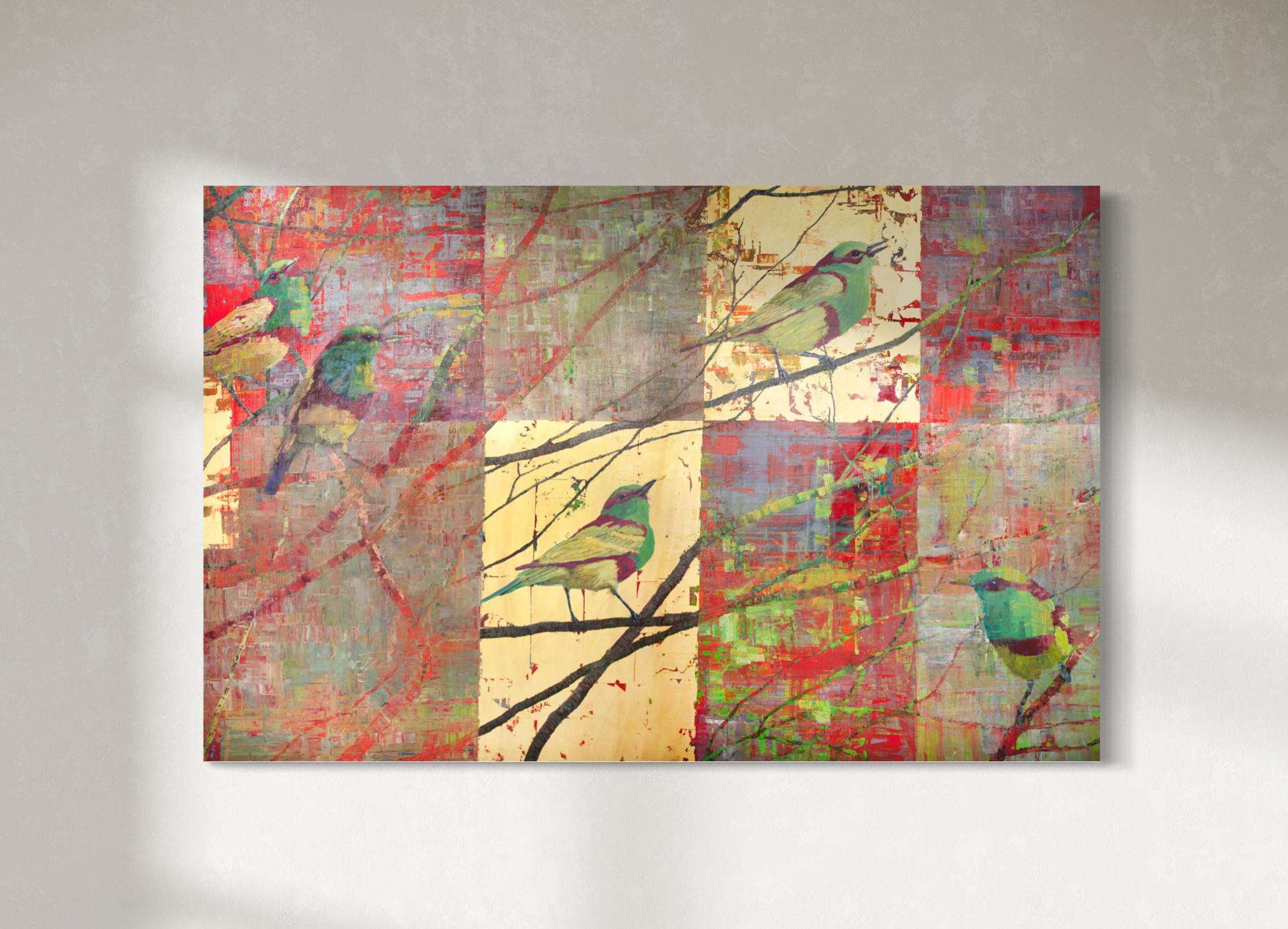 "Flirtation, " Abstract Painting