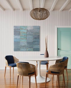 "Gratificación instantánea" Pintura al óleo geométrica abstracta