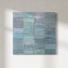 "Instant Gratification" Abstract Geometric Oil Painting