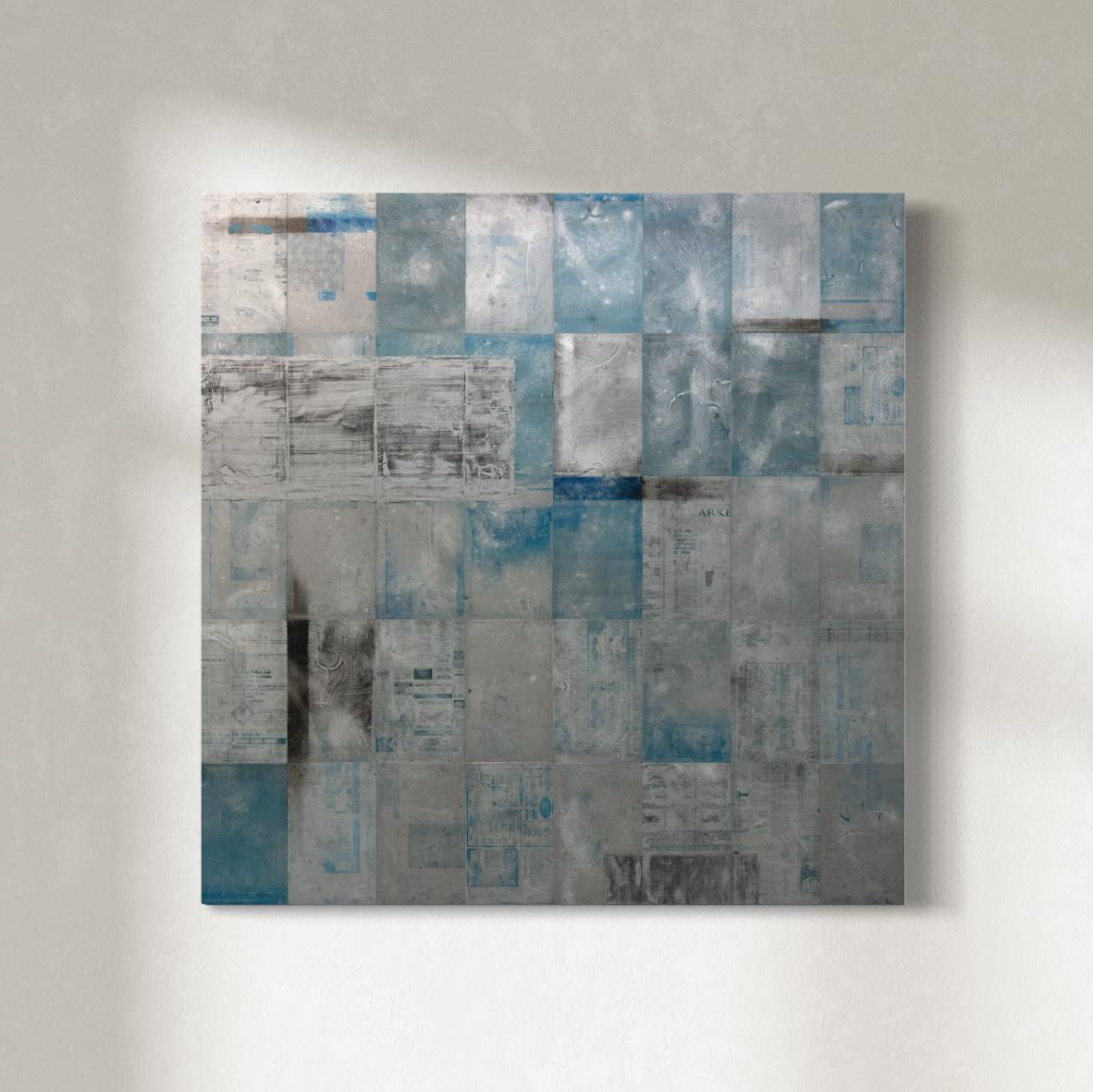 Abstract Painting di Ned Martin - "È una cosa casuale", pittura a olio astratta contemporanea