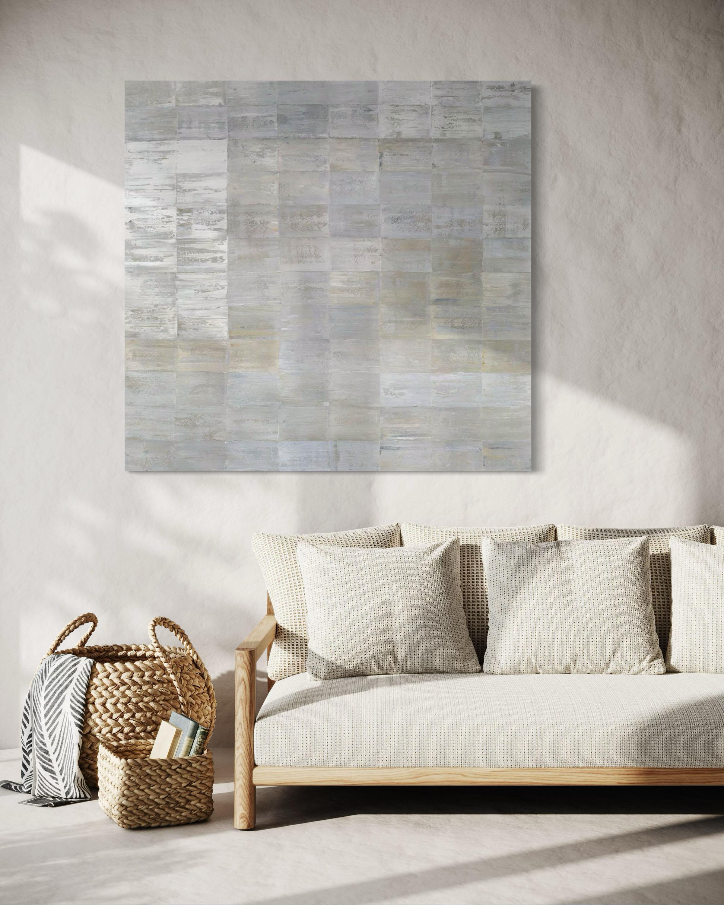 Peinture à l'huile abstraite contemporaine « Luna » - Painting de Ned Martin