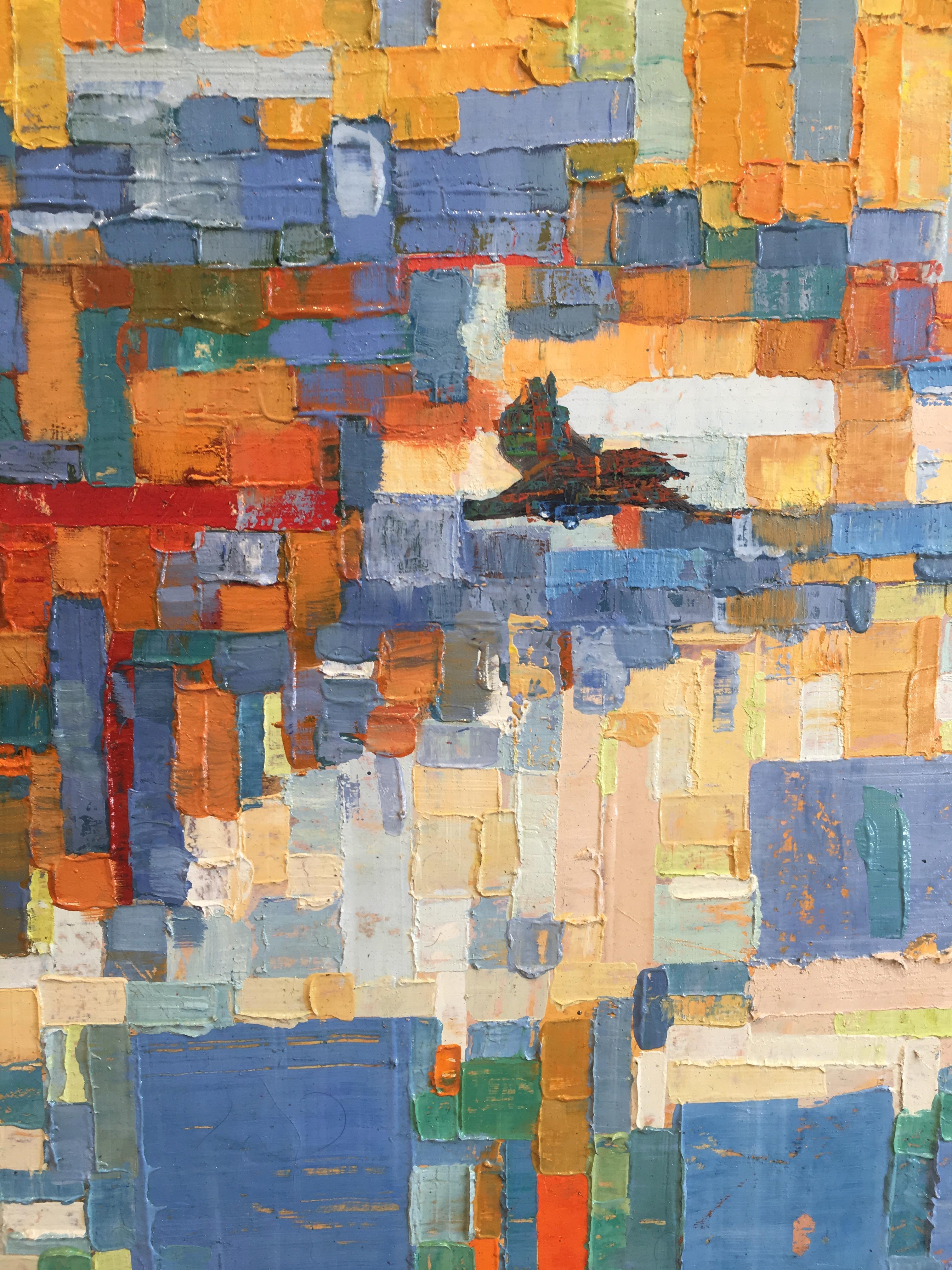 Abstract, photorealistic, grid, fractals, monochromatic, 24K gold leaf, birds, beige, blue, red, green, orange, grey, pastels, hand-ground oil paint.


ARTIST BIO:
As a Mid-town Manhattan Artist, Ned Martin paints what he sees everyday in hectic