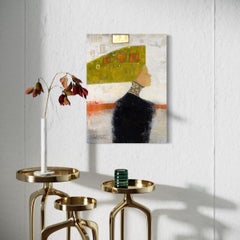 "Spirits Through Time V, " Abstract Figurative Painting