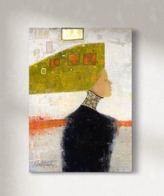 "Espíritus a través del Tiempo V, " Pintura Figurativa Abstracta