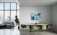 "Union, " Abstract Hummingbird Painting