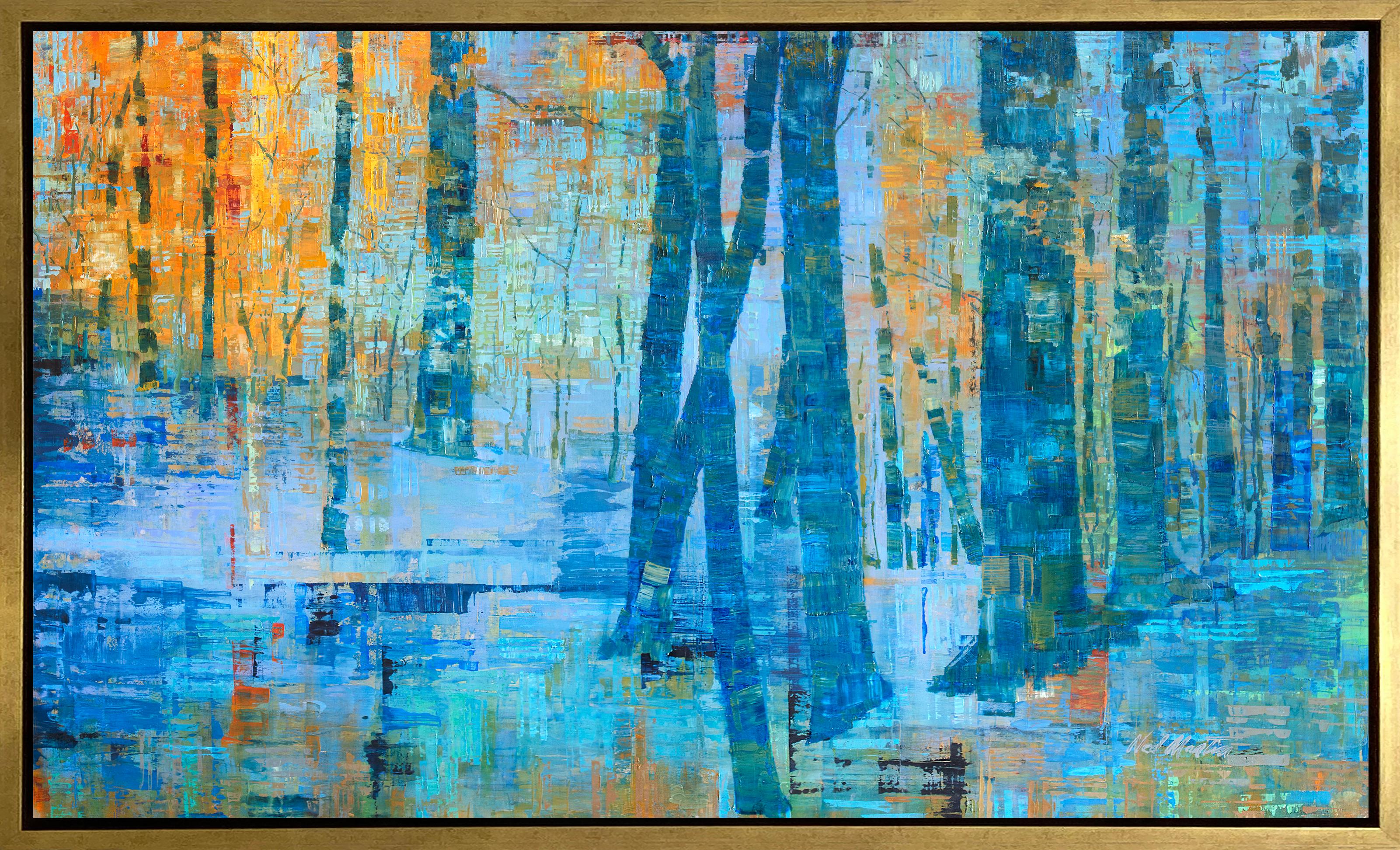 Ned Martin Abstract Print - "Back to Nature, " Limited Edition Giclee Print, 18" x 30"