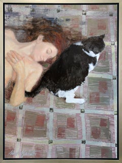 "Lazy Day, " Framed Limited Edition Giclee Print, 24" x 18"