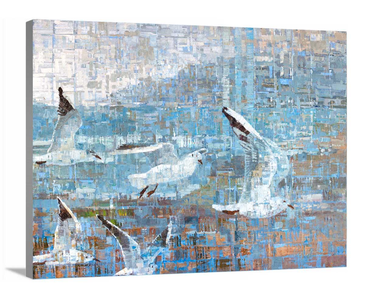 « New Beginnings », impression giclée en édition limitée, 76,2 x 101,6 cm - Gris Landscape Print par Ned Martin