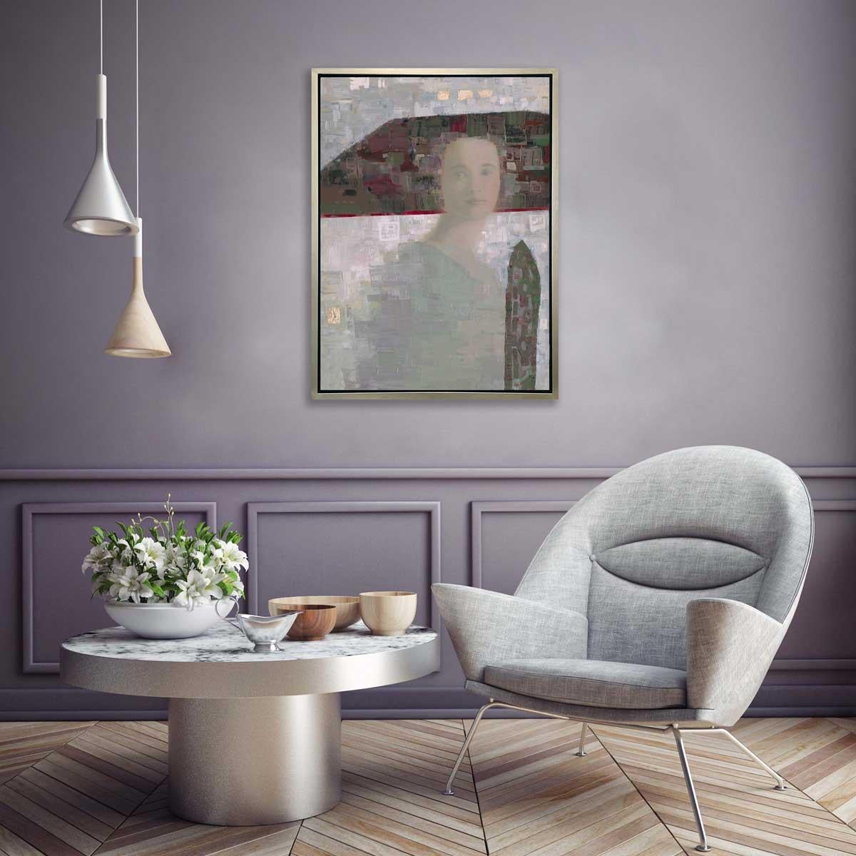 « Spirits Through Time IV », imprimé giclée encadré en édition limitée, 61 x 46 cm - Print de Ned Martin