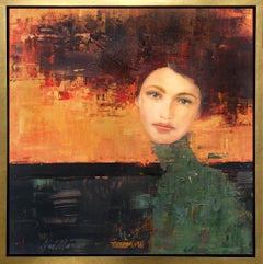 "Spiriti attraverso il tempo XI", stampa giclée in edizione limitata con cornice, 53" x 53".