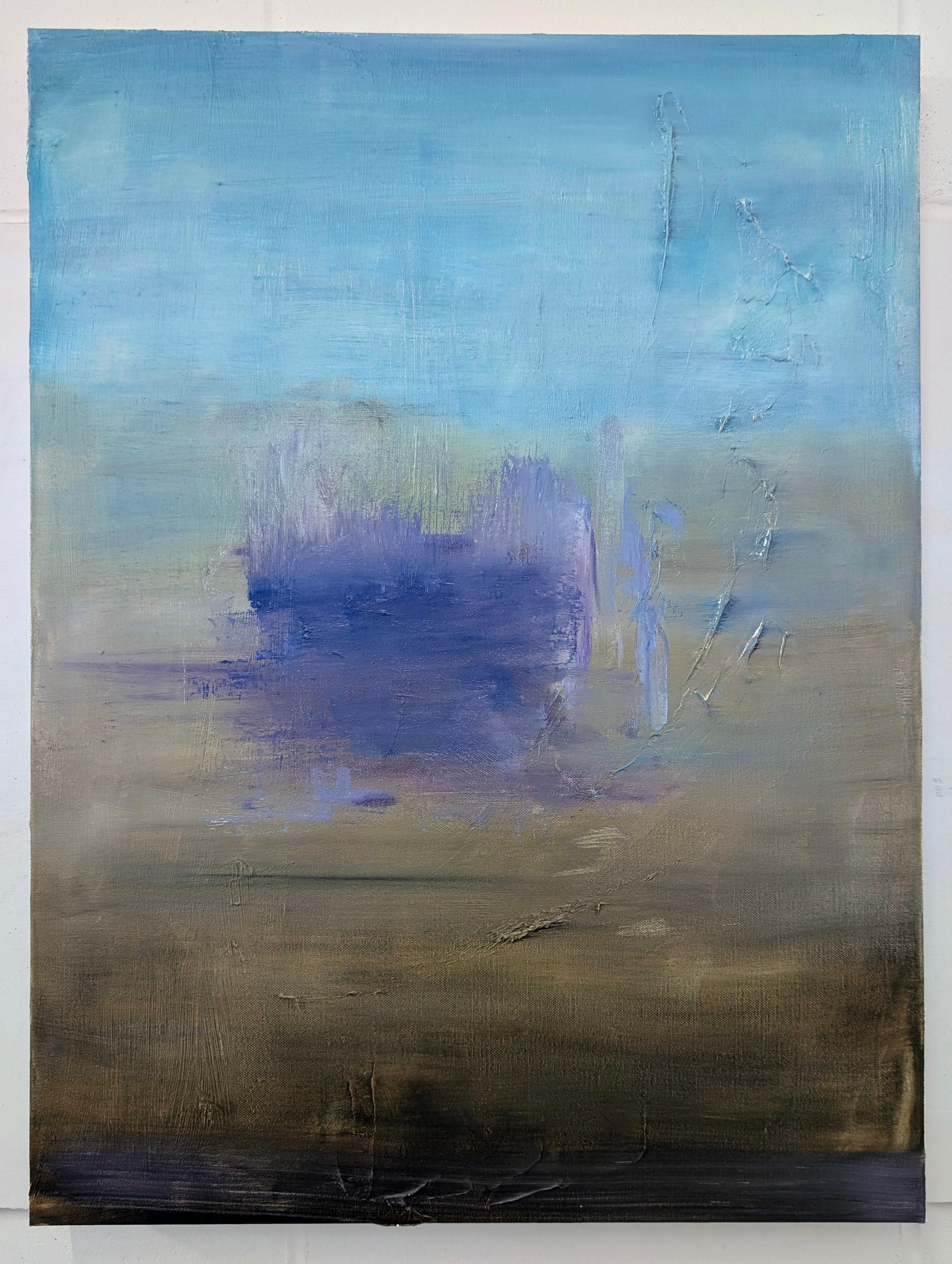 Floating Lightly, Abstract Painting, Oil on Canvas, 80 x 60 cm, 2024