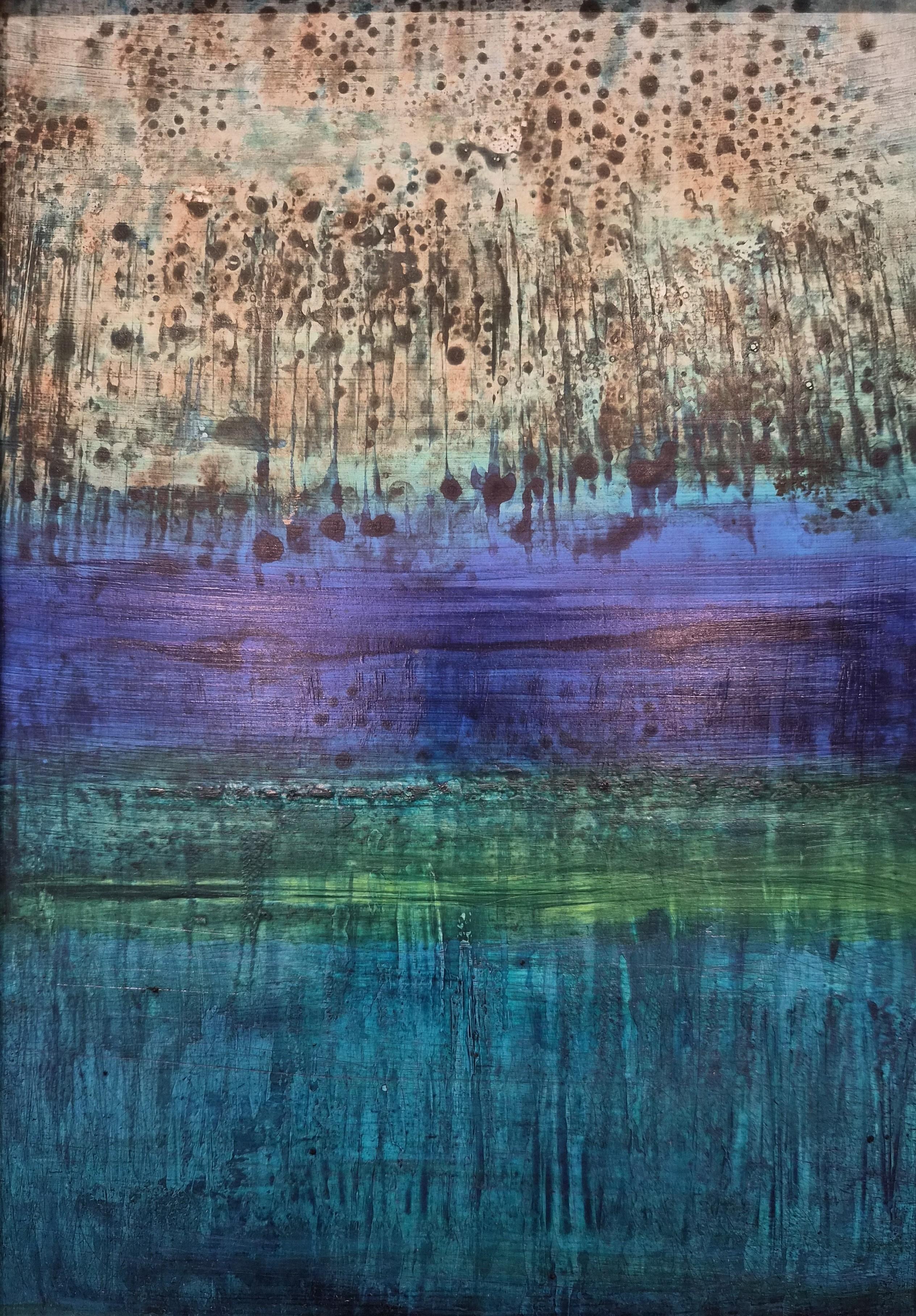 I Was Once a Dweller of Paradise - Painting, Acrylic on wood
