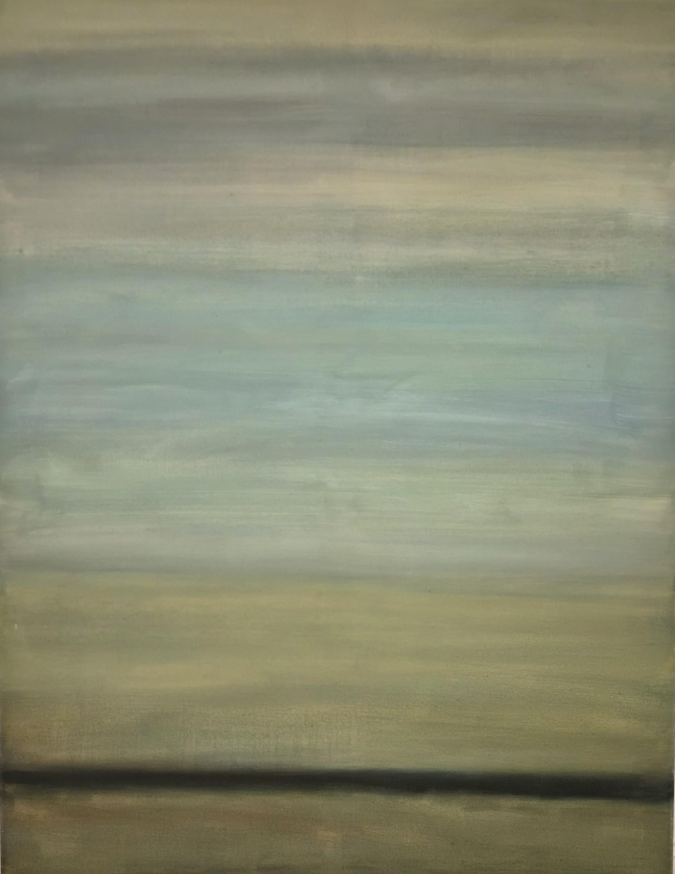 Abstract Painting Neda Dana-Haeri - Un-shore - Peinture, huile sur toile