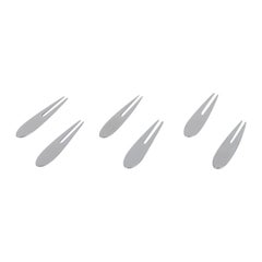 Nedda El-Asmar for Gense. "Appetize". Six hors doeuvre forks. 21st century.