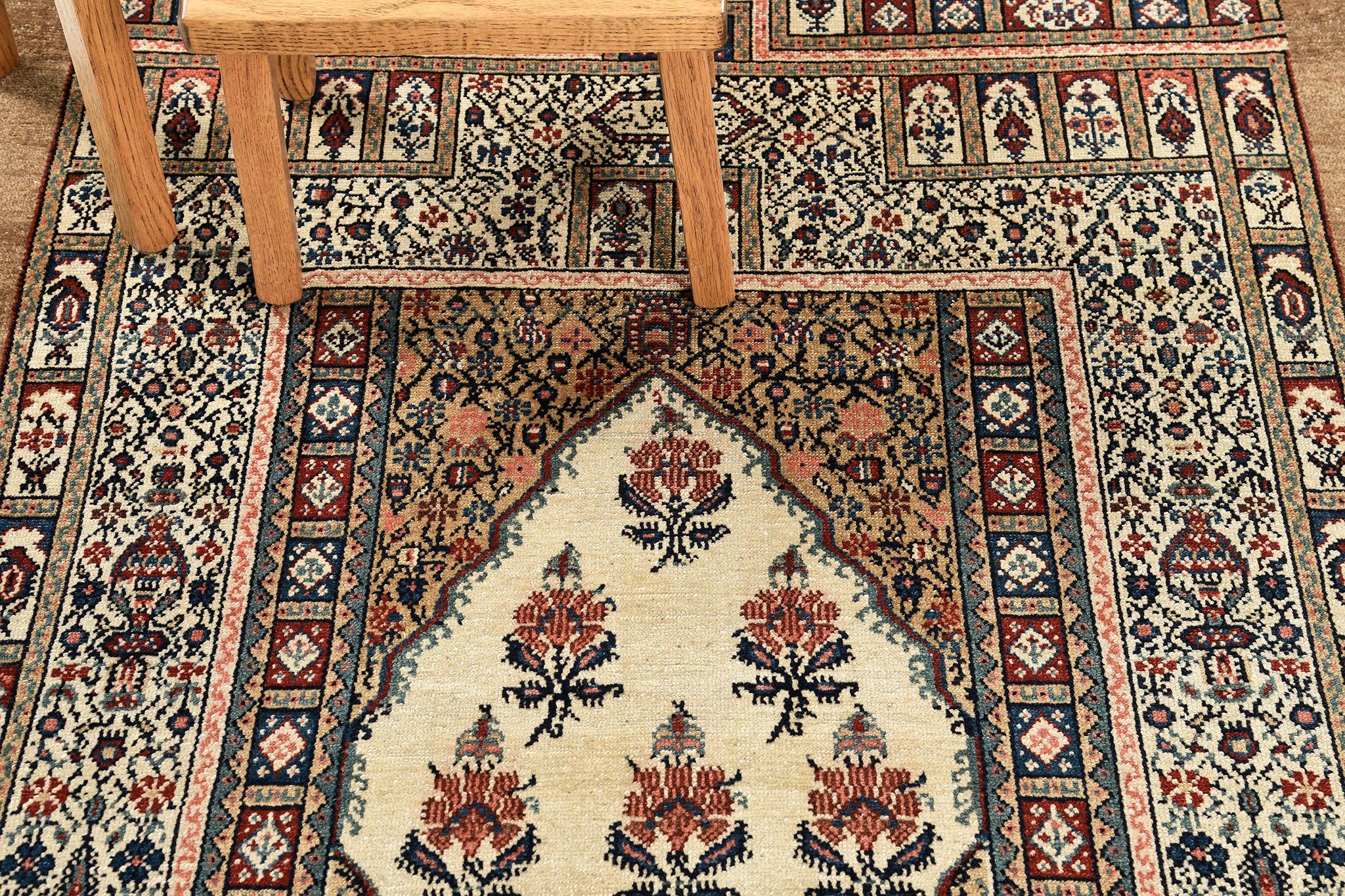 Over a century old, this antique Persian Sarab Rug is from circa 1880. As the broad selection of pieces with high artistic merit and condition decreases, owning this particular piece will not only increase the aesthetics and your investment.