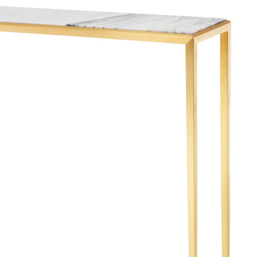 Indonesian Needle Gold Console Table For Sale