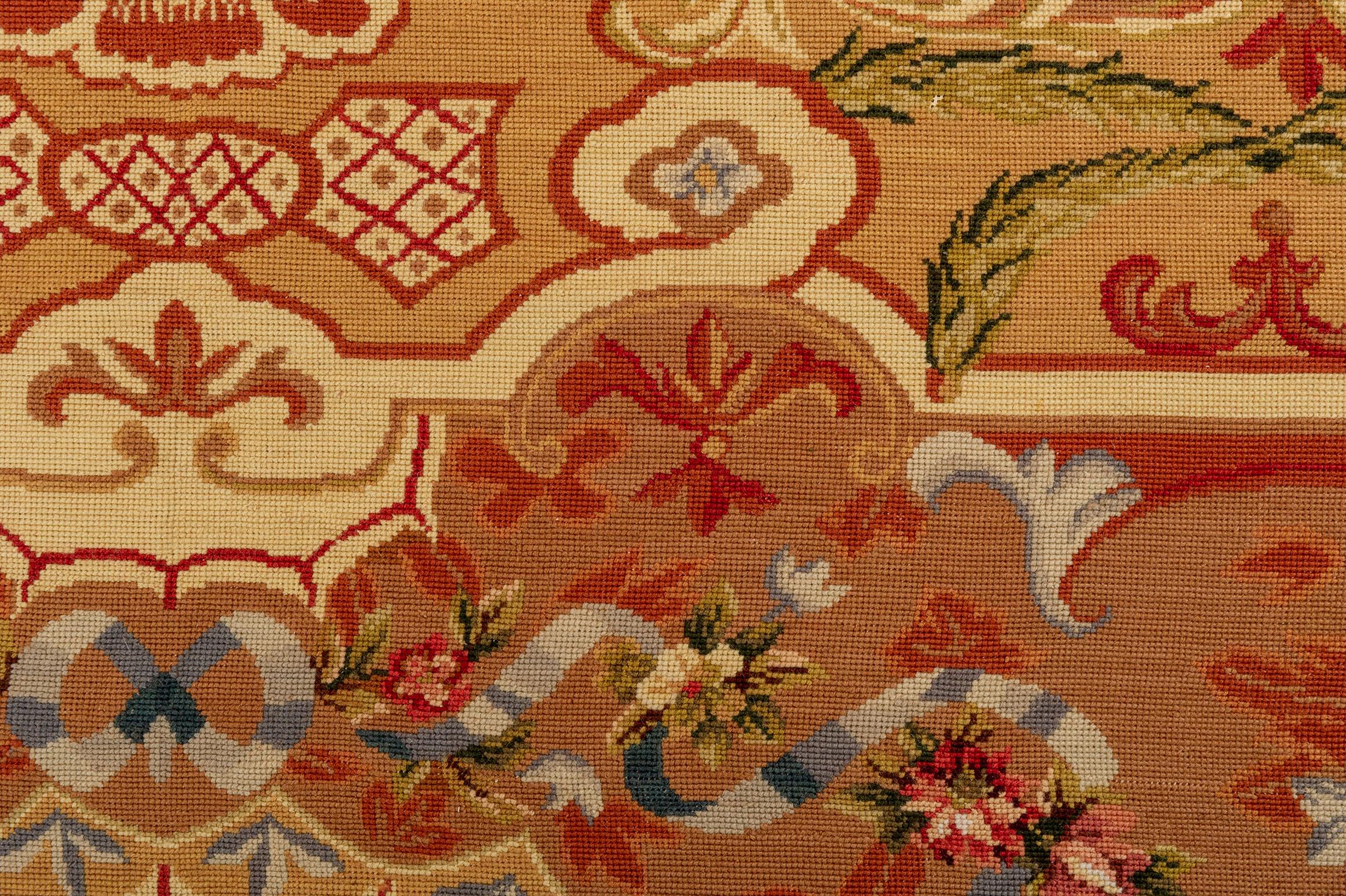 Needle Point Carpet or Tapestry in Aubusson Style For Sale 6