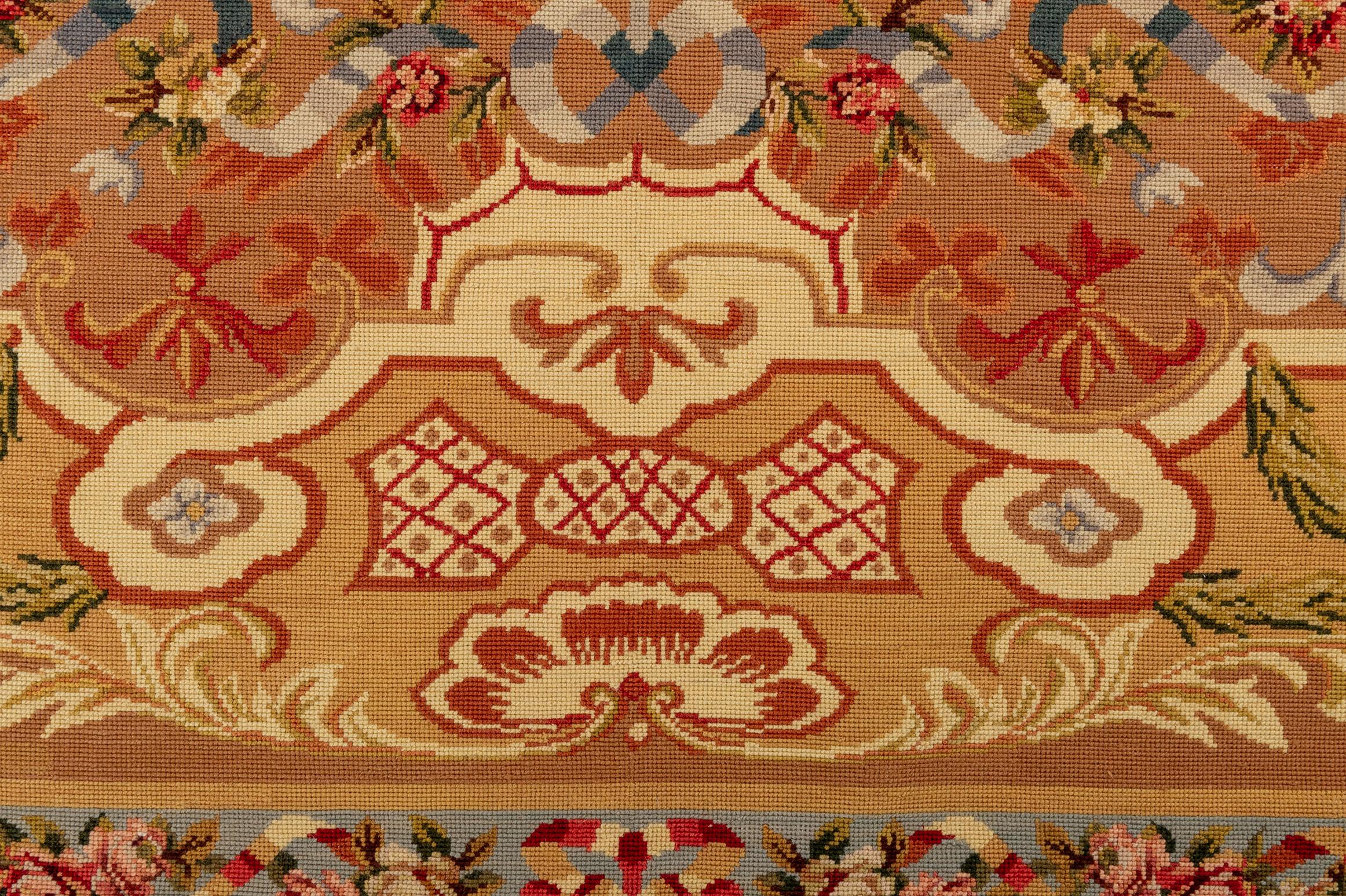 Needle Point Carpet or Tapestry in Aubusson Style For Sale 2