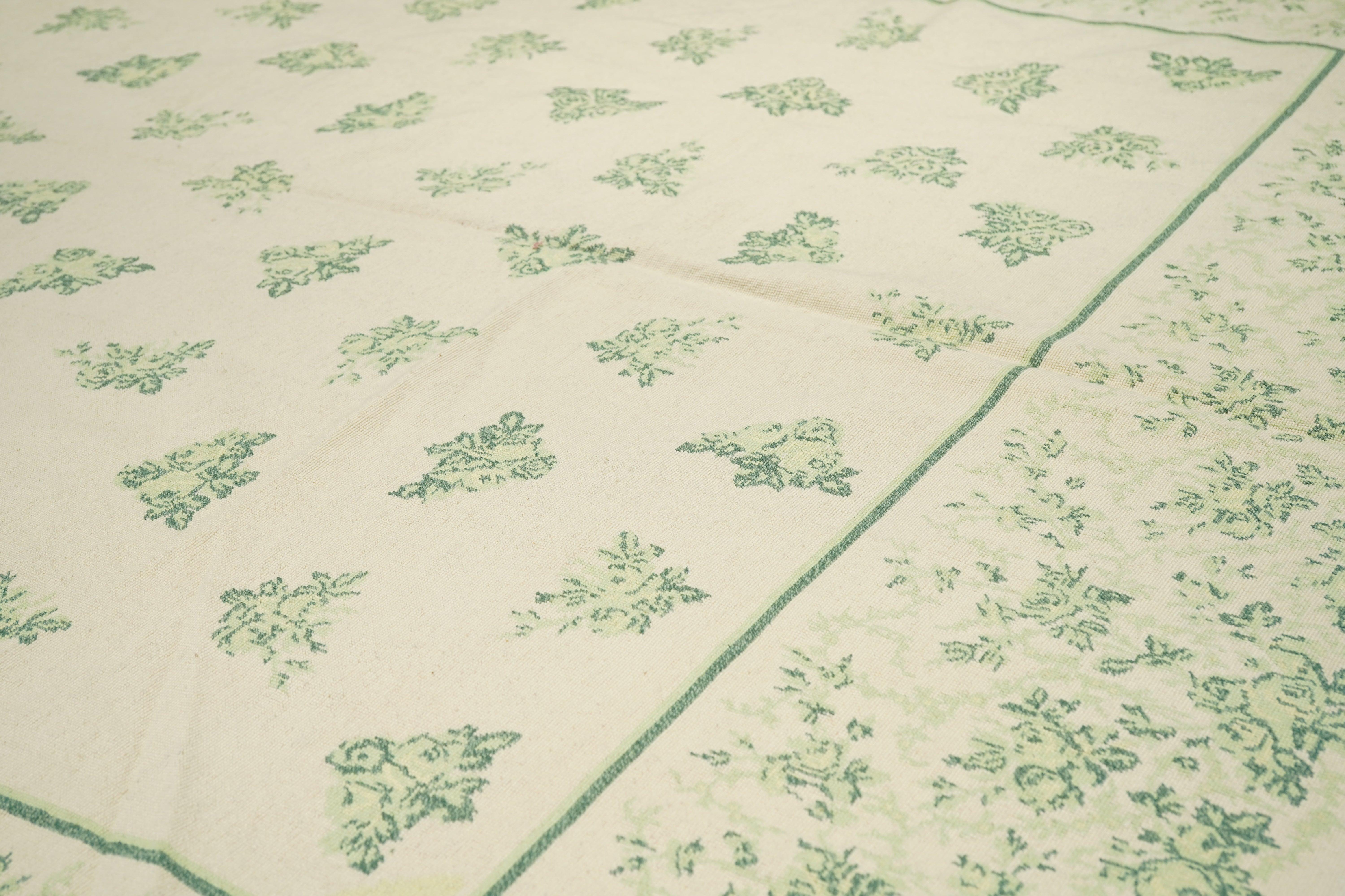 Alfombra de lana de tejido plano Needle Point 8'0