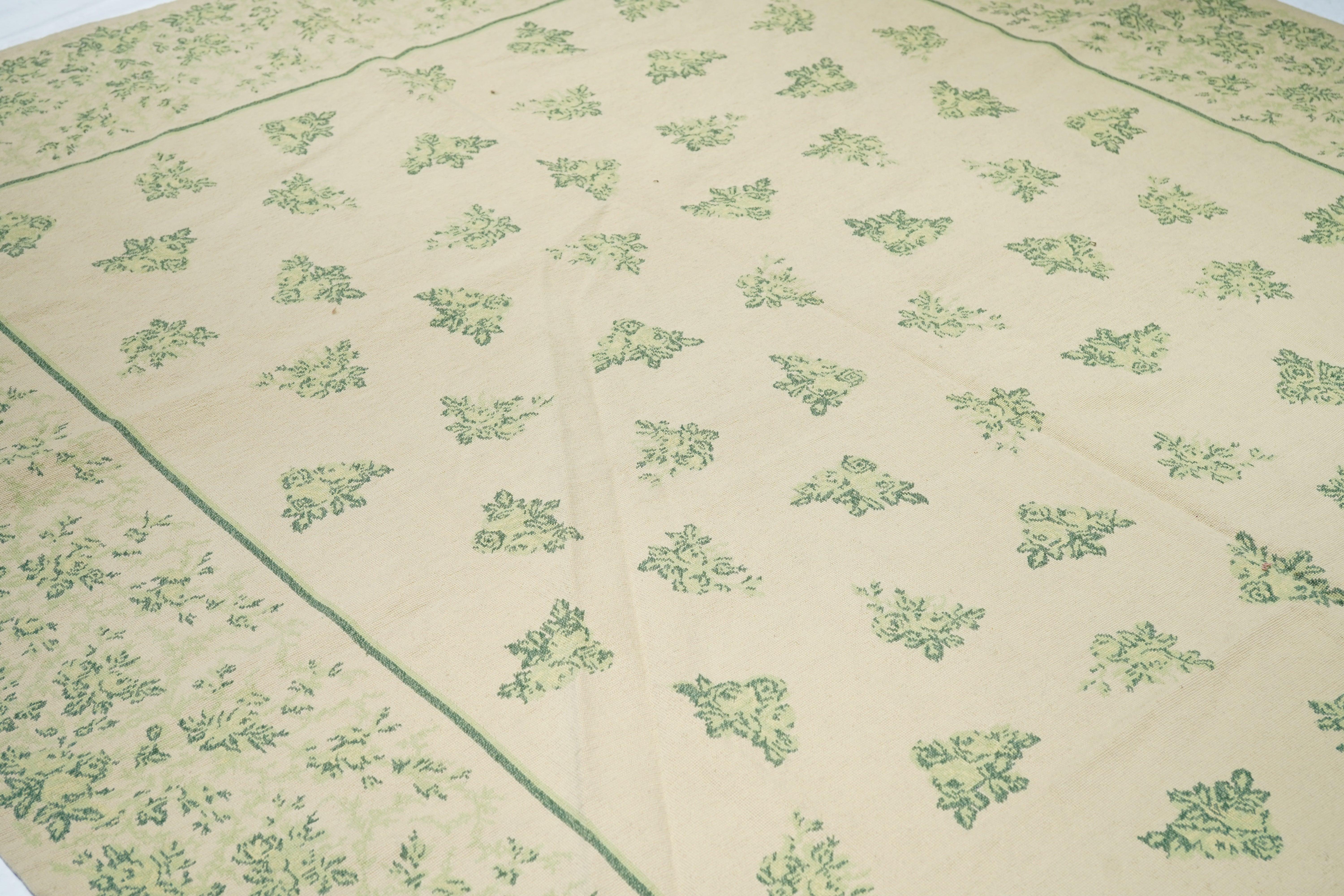 Alfombra de lana de tejido plano Needle Point 8'0