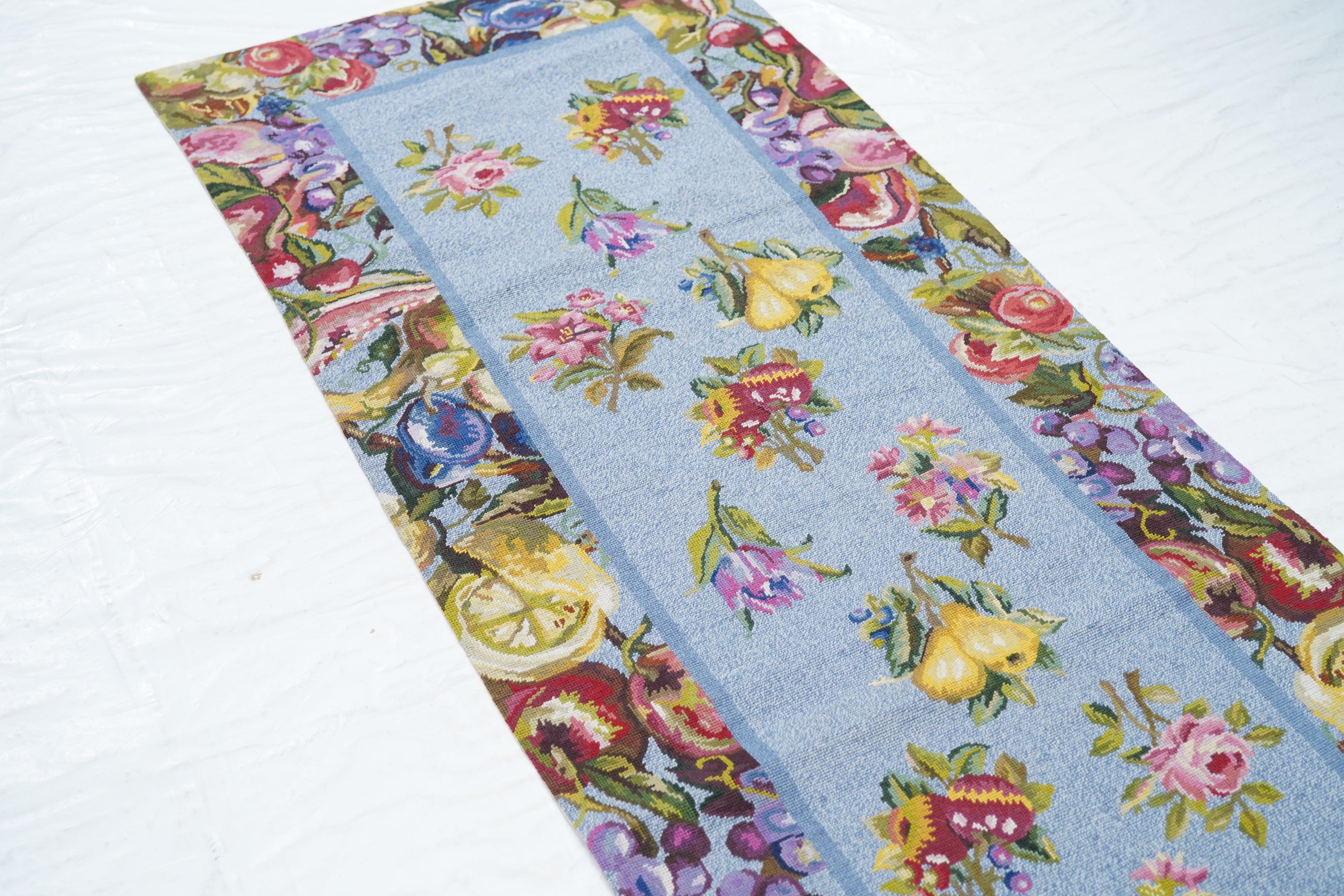 Contemporary Needle Point Runner 2'5'' x 8'0