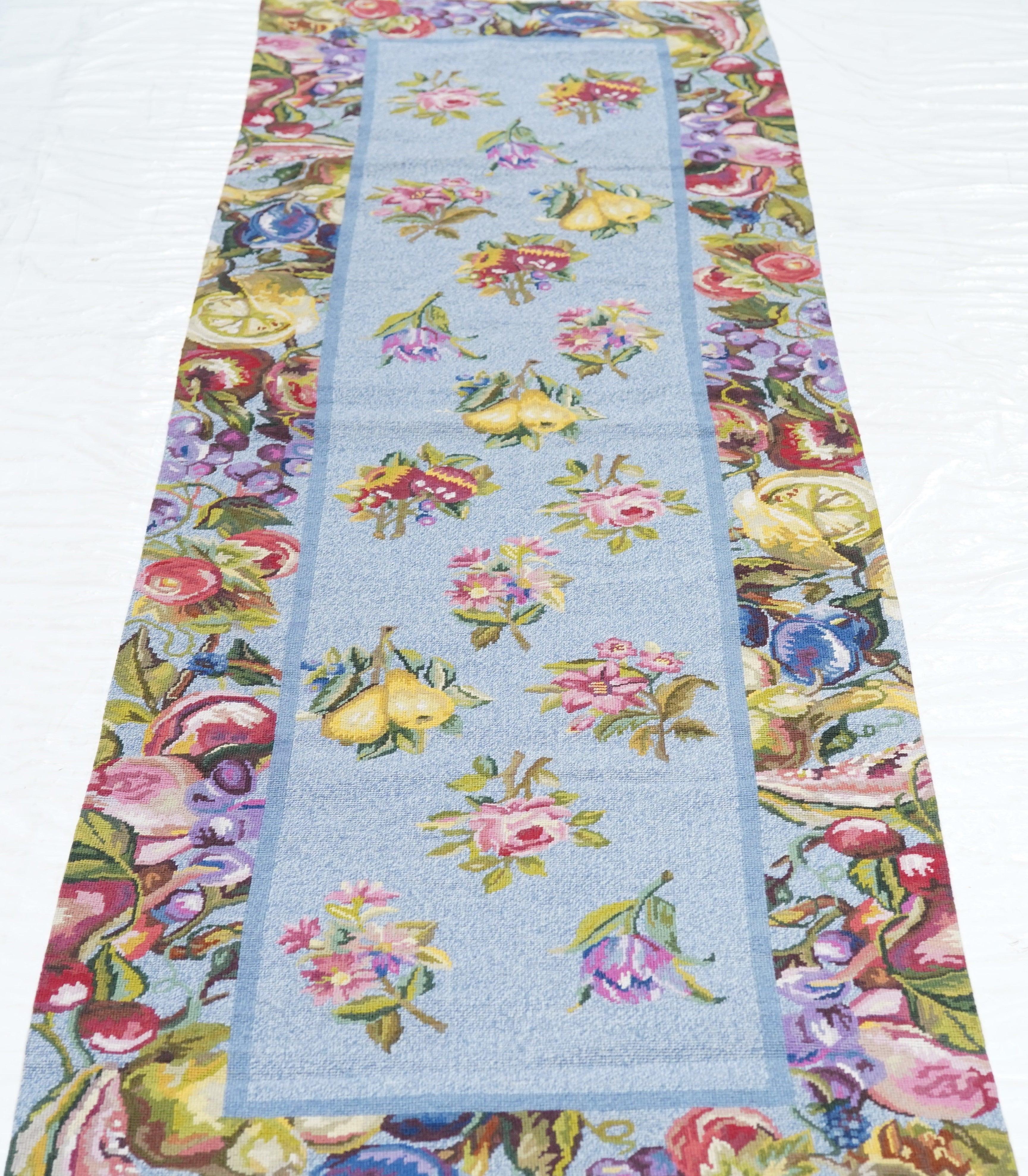 Wool Needle Point Runner 2'5'' x 8'0