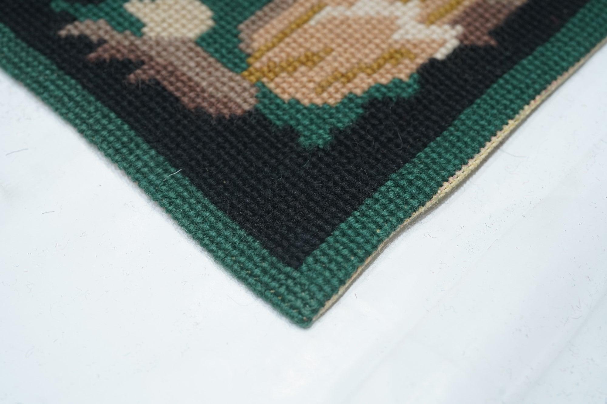 Européen Tapis de couloir point aiguille 2'6'' x 9'11'' en vente