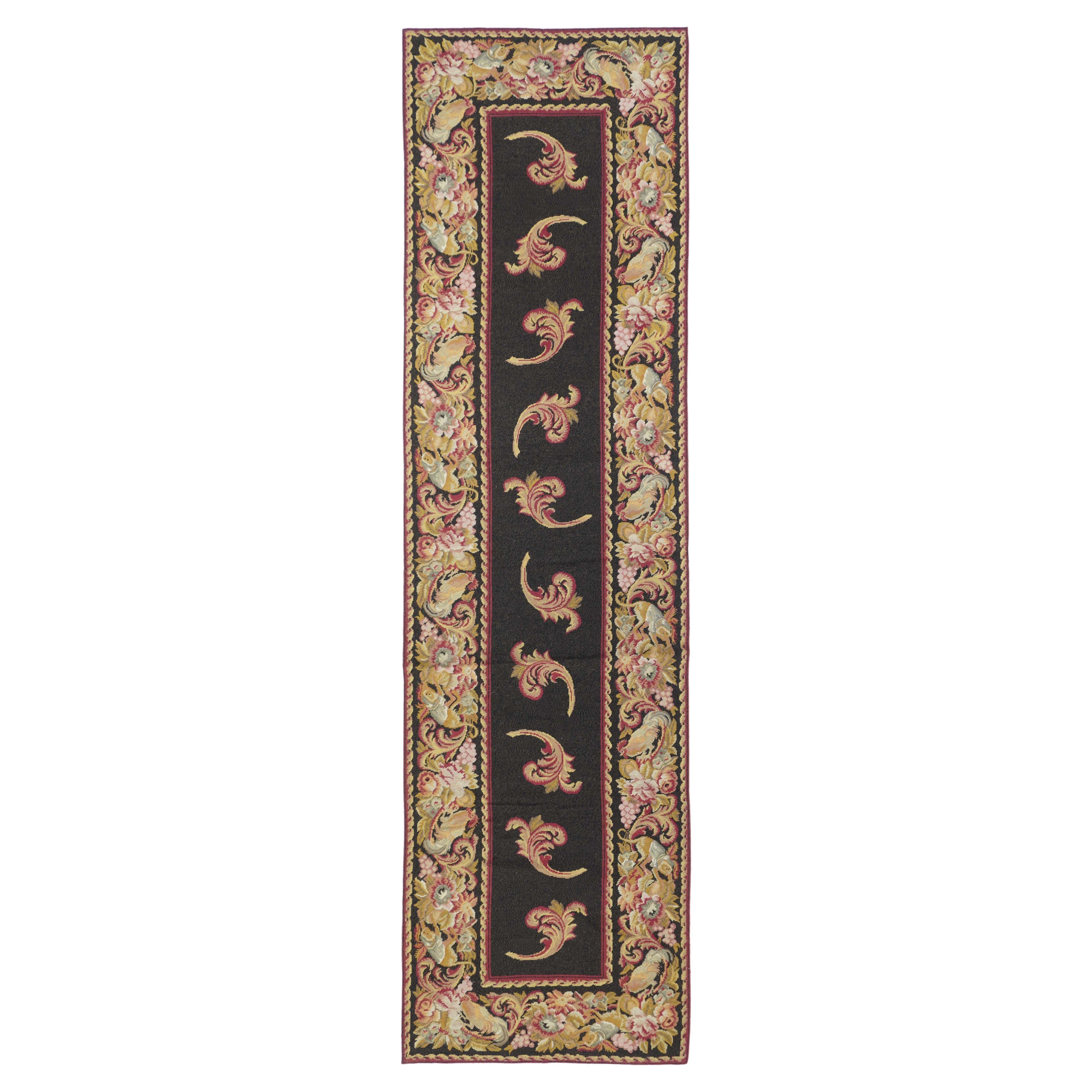Needle Point Runner 2'8'' x 9'11'' For Sale