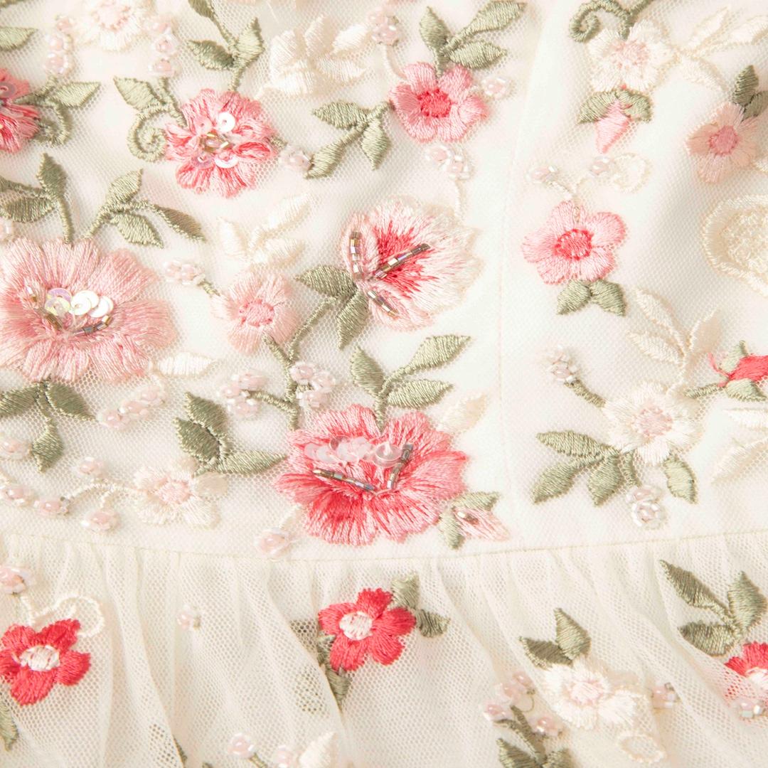 Needle & Thread Butterfly Meadow Embroidered Dress Size S In Good Condition In London, GB