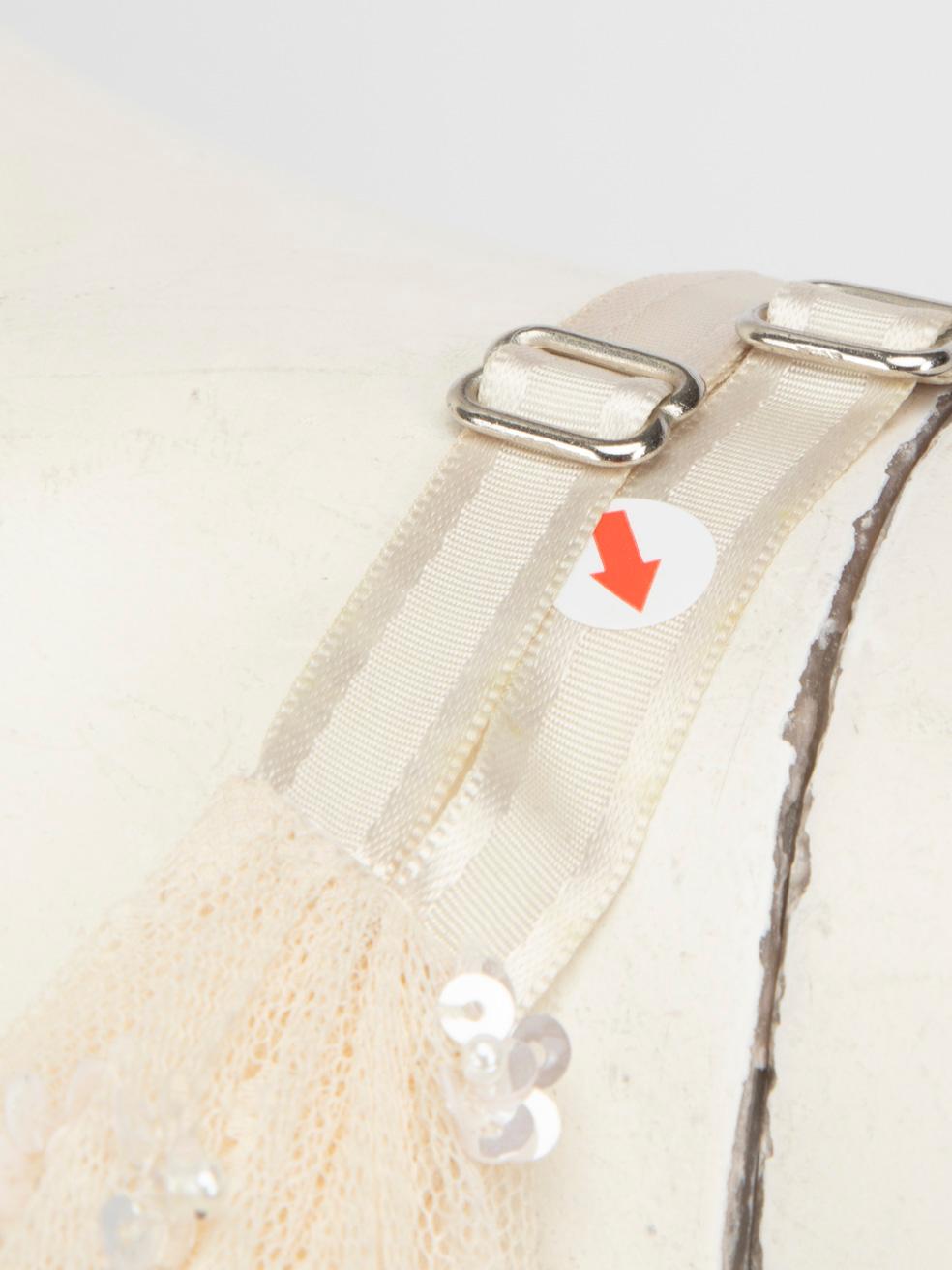 Nadel & Faden Ecru Tüll verschönert Maxi Kleid Größe S Damen
