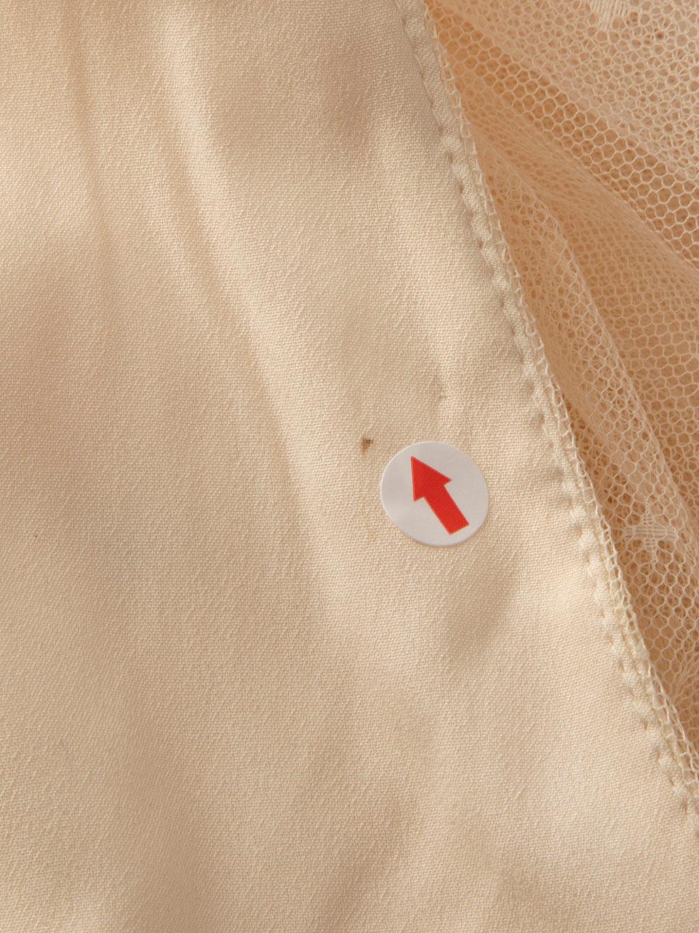 Nadel & Faden Ecru Tüll verschönert Maxi Kleid Größe S 3