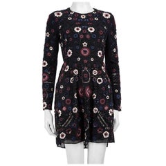 Needle & Thread Navy Floral Embroidered Dress Size S