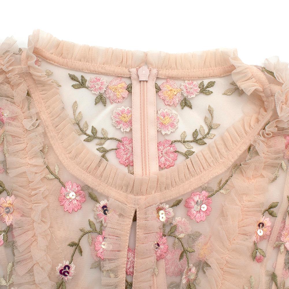 Women's or Men's Needle & Thread Pink Mesh Wallflower Gown - Size US 12