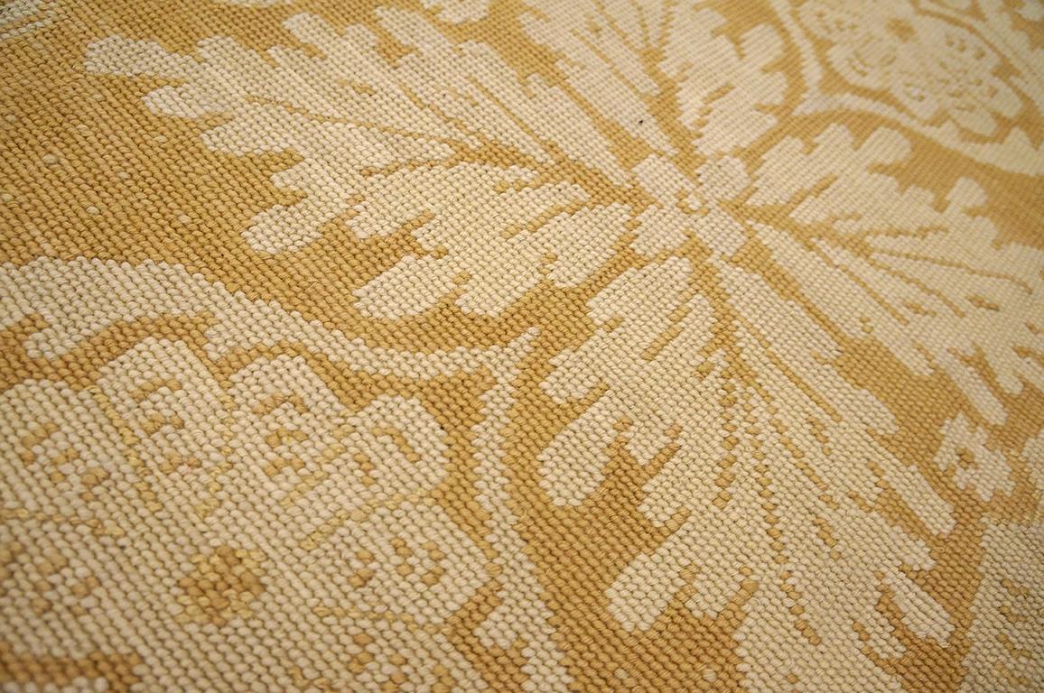 Handwoven Needlepoint Flat Weave Carpet 6'0