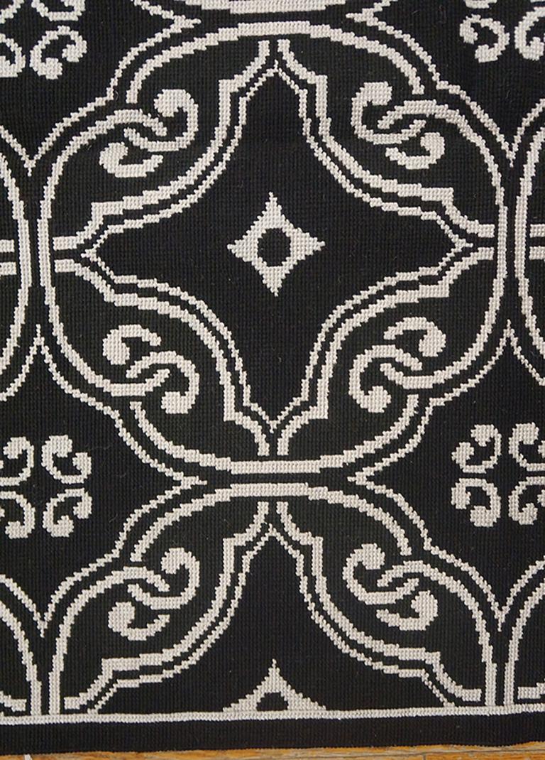 Handwoven Needlepoint Flat Weave Carpet 6' 0