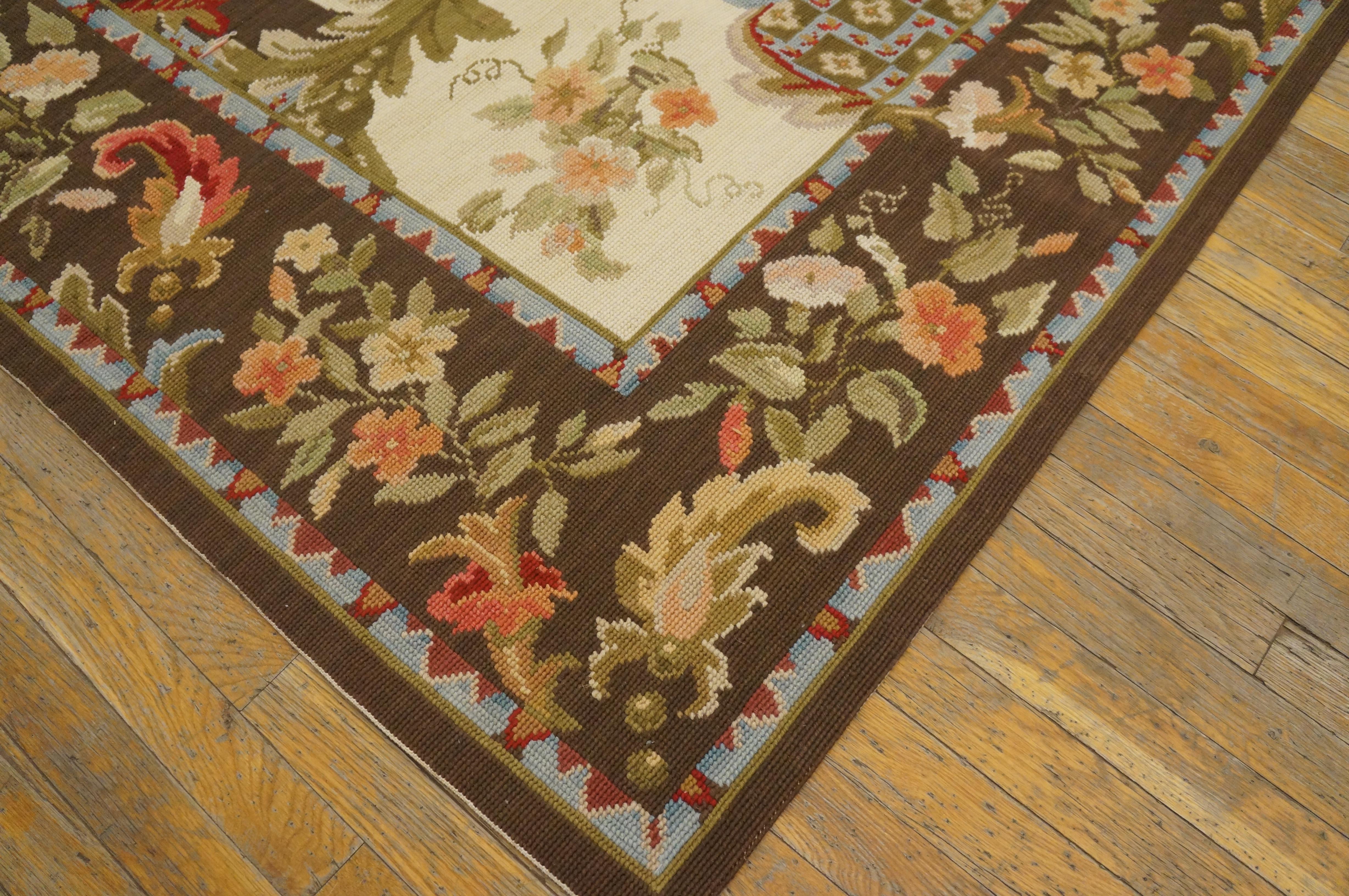 High Victorian Contemperory Needlepoint Carpet ( 9' x 12' - 275 x 365 )  For Sale